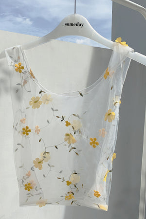 Ethereal Floral Net Bag