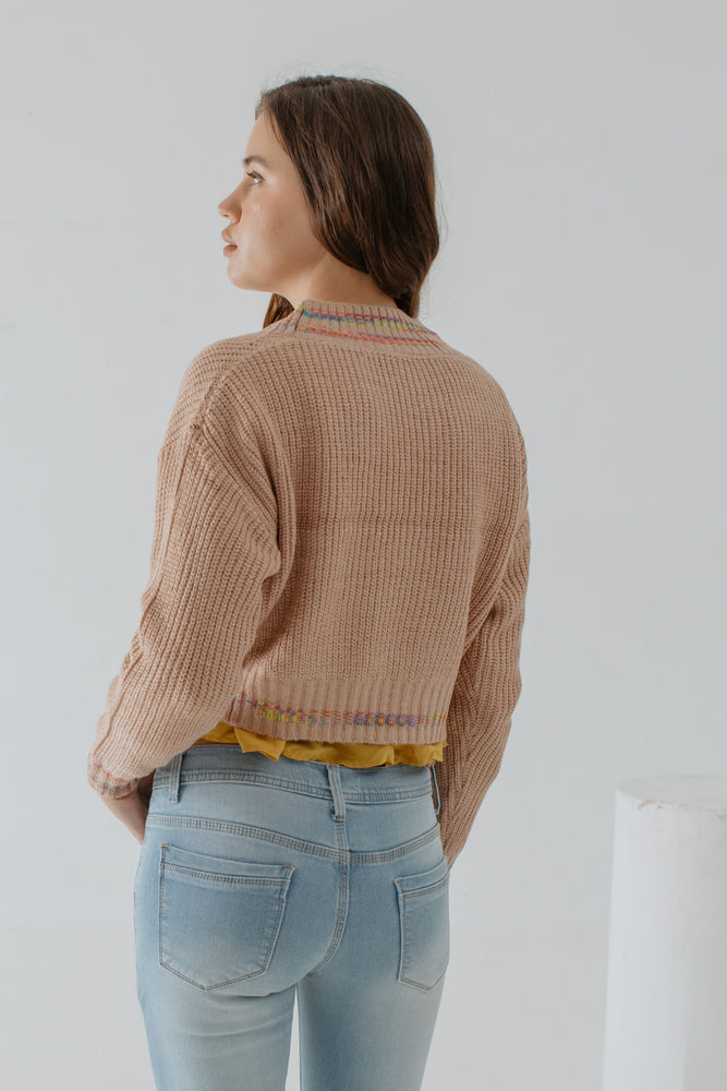 
            
                Load image into Gallery viewer, Rebecca Knit Cardigan In Pink
            
        