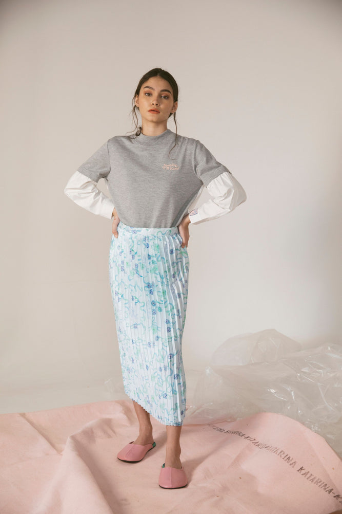 
            
                Load image into Gallery viewer, Blu Paon Sorbet Pleated Skirt
            
        