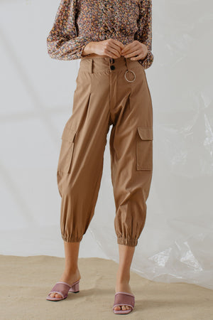 Noella Ring Pants in Brown