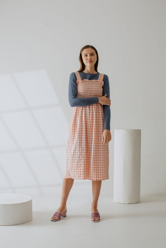 
            
                Load image into Gallery viewer, Abrienna Plaid Dress In Pink
            
        