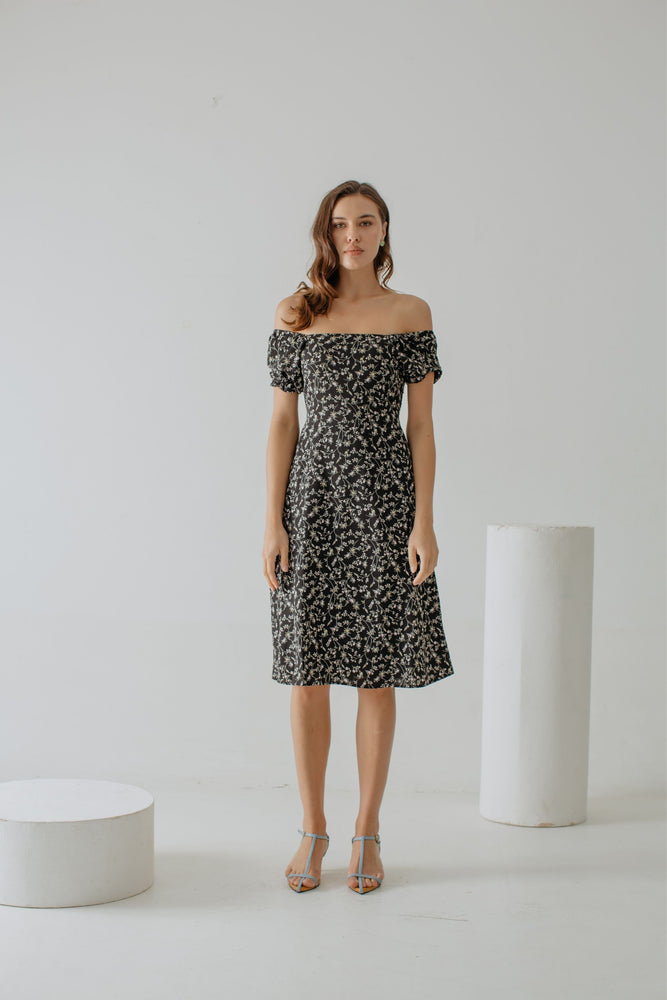 
            
                Load image into Gallery viewer, Allody Alsha Smock Dress In Black
            
        