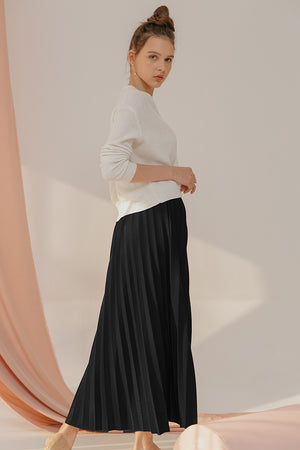 
            
                Load image into Gallery viewer, Bianca Black Pleats Skirt
            
        