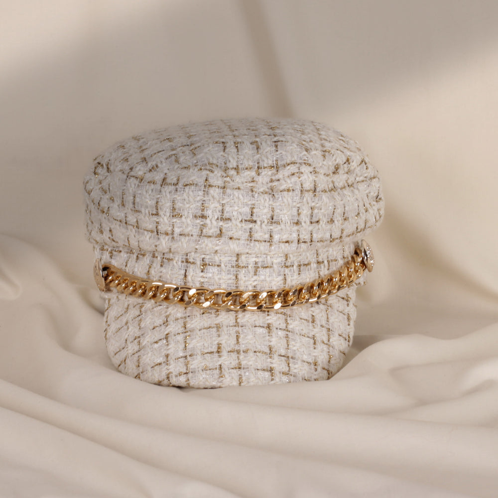 Sativa White Gold Chain Hat