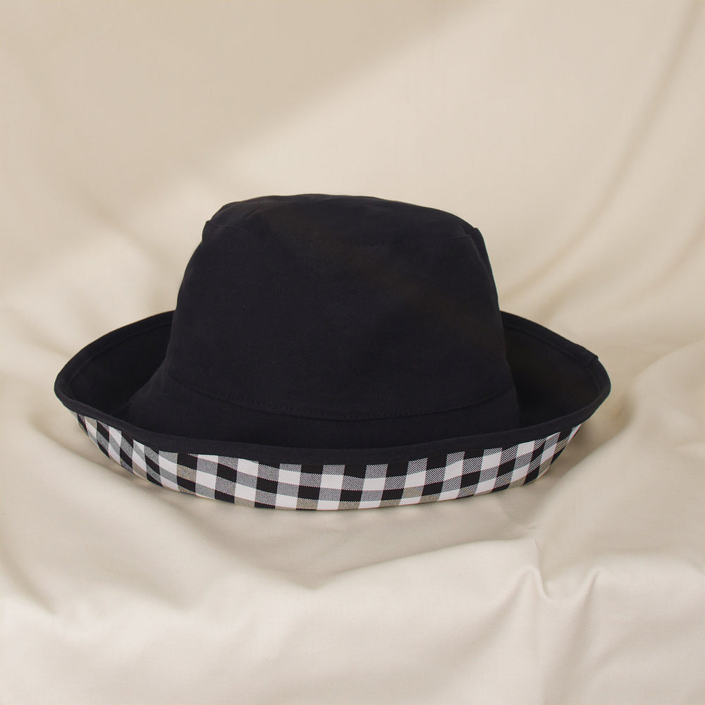 Black Plaid Bucket Hat