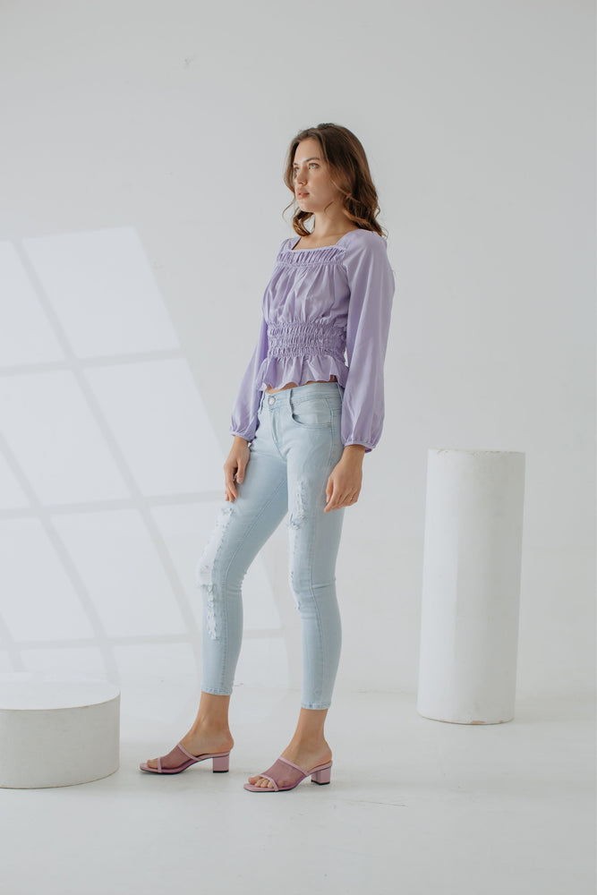 Marbelle Top In Purple