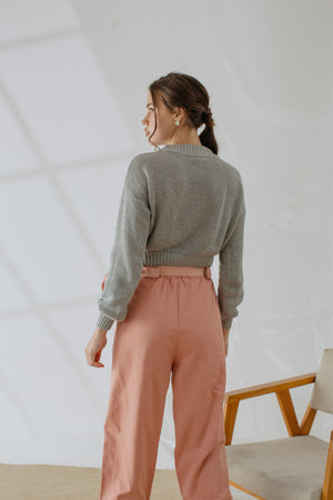Sophie Knit Sweater In Grey