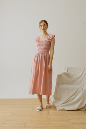 Trinette Smock Sleeveless Dress Pink