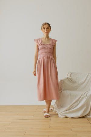Trinette Smock Sleeveless Dress Pink