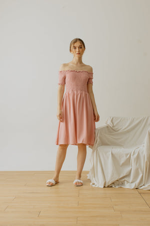
            
                Load image into Gallery viewer, Maurice Smock Dress Pink
            
        