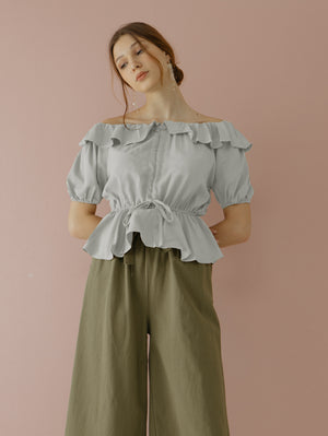 
            
                Load image into Gallery viewer, Shelby Ruffle Top
            
        
