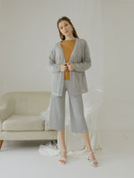 Tyana Grey Knit Wear Cardigan