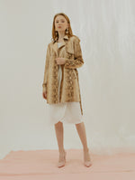 Rea Trench Coat in Yellow